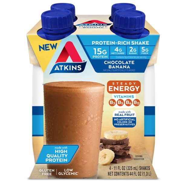 Photo 1 of  3 pack of 4 pack each  Atkins Gluten Free Protein-Rich Shake  Exp- 06-03-2022
