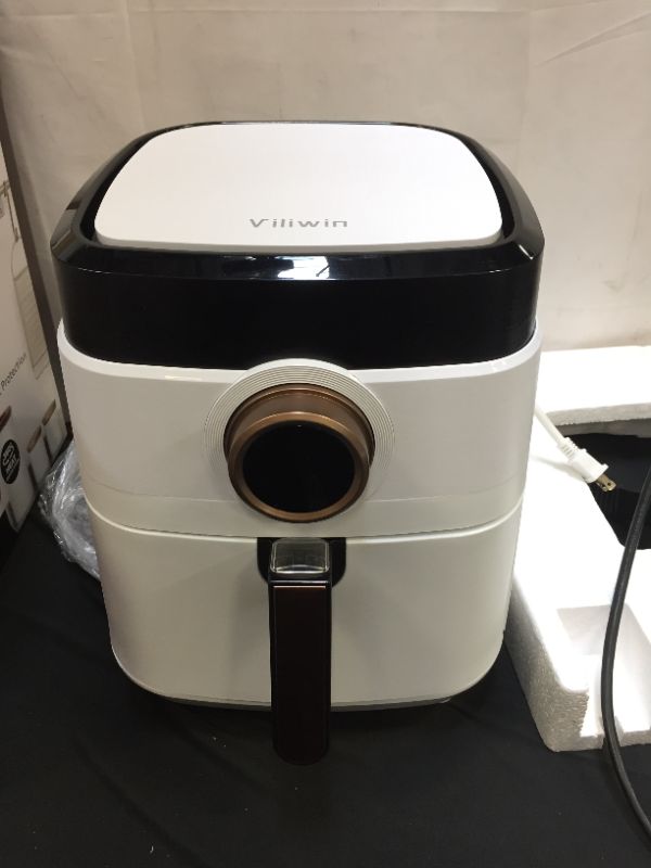 Photo 2 of Air Fryer, Airfryer Oven Large Air Fryer 1700W 8-in-1 with Touch Screen Air Fryers Detachable Dishwasher Safe Nonstick Basket Freidora de Aire 36 Recipes BPA & PFOA Free 5.8 QT White Air Fryer
