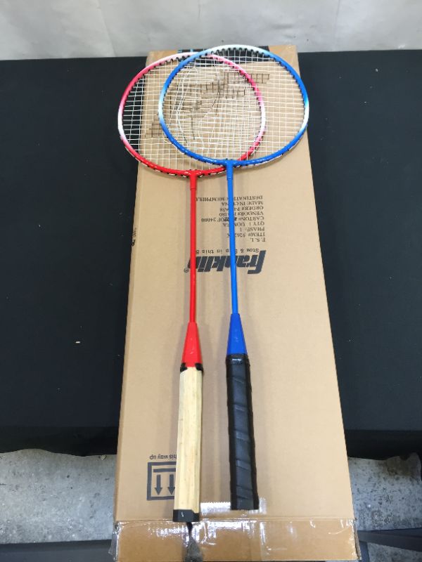 Photo 2 of Franklin Sports 2-Player Replacement Racquet Set, Red/Blue