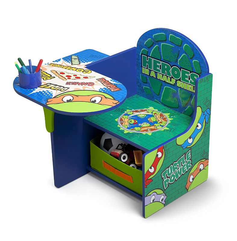 Photo 1 of Delta Children Chair Desk With Storage Bin, Ninja Turtles
