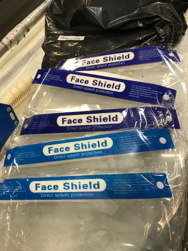 Photo 1 of 5 pack of face shields 