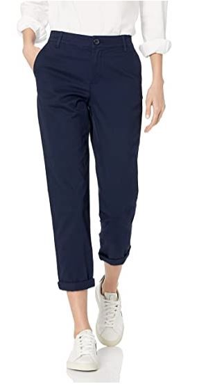Photo 1 of Amazon Essentials Women's Cropped Girlfriend Chino Pant
Size: 2