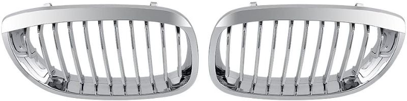 Photo 1 of 1 Pair of Car Kidney Front Grilles Grill For E46 2-Door 2003-2006 Styling Chrome Covers
