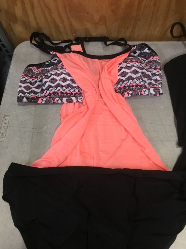 Photo 2 of 2 pack Womens Swim Wear XL 2 pieces black and peach SOLD AS IS