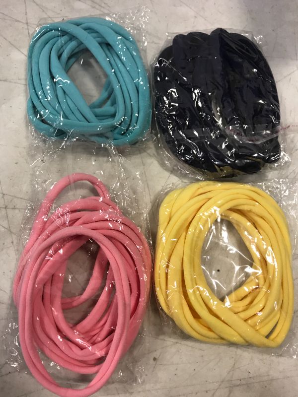 Photo 2 of MISC BOX LOT OF ELASTIC FREE HAIR TIES AND HEADBANDS --COLORS VARY 