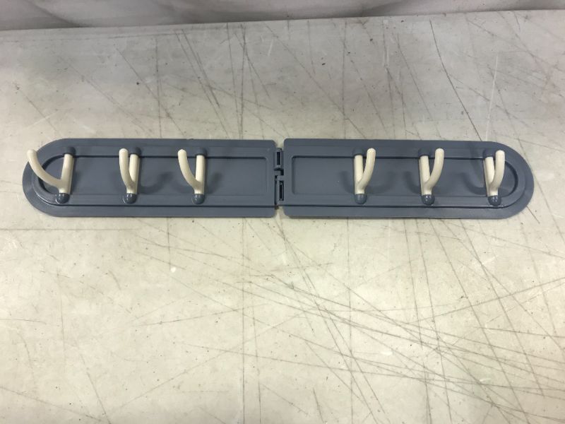 Photo 1 of 14" PLASTIC HOOK RACK WITH ADHESIVE BACK FOR NO HARDWARE NEEDED PACK OF 3 