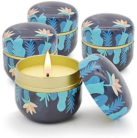 Photo 1 of 4 Pack Citronella Candles Outdoor and Indoor, , 4.5Oz Natural Soy Wax Candles with Citronella Oil for Patio Yard Home, Good for Summer Gift---- 2 PACK 