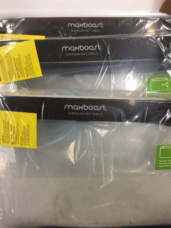 Photo 2 of Maxboost Protective Face Shield - Adult Size, DuraSlim Series 3 packs of 3
