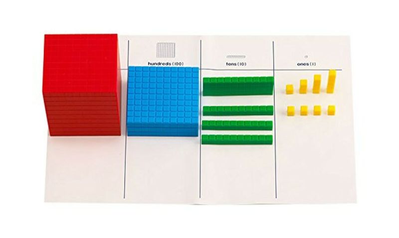 Photo 1 of Didax Educational Resources Interlocking Base Ten Blocks, Multicolor
