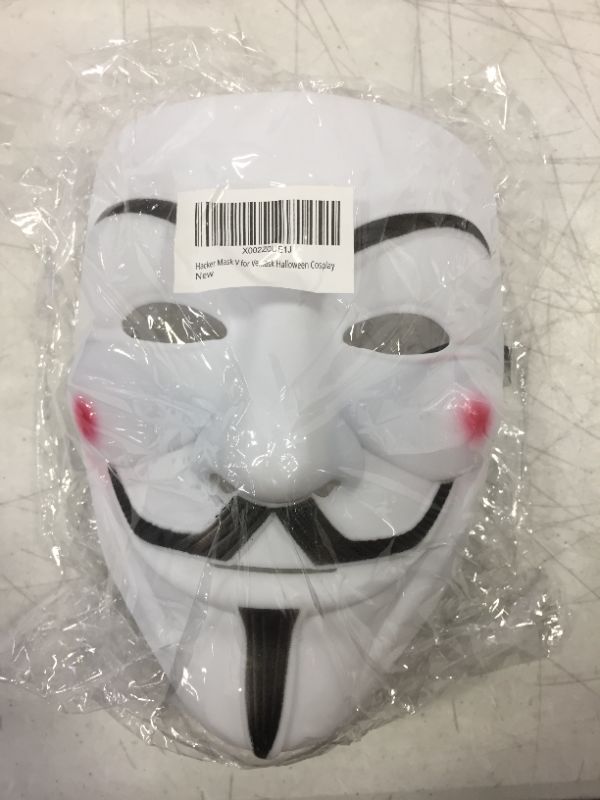 Photo 2 of Hacker Mask V for Vendetta Mask Halloween Cosplay Costume Party Props 3 pack 
