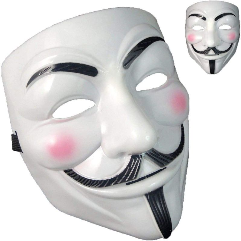 Photo 1 of Hacker Mask V for Vendetta Mask Halloween Cosplay Costume Party Props 3 pack 
