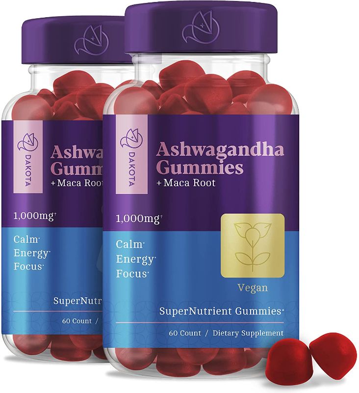 Ashwagandha Gummies with Organic Maca Root Powder Extract Supplements ...