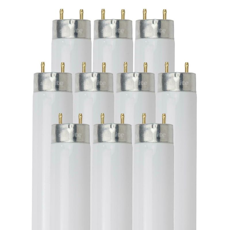 Photo 1 of 10 Pack Sunlite F17T8/SP835/10PK T8 Bi-Pin G13 Base Tube 17W/3500K Neutral White
