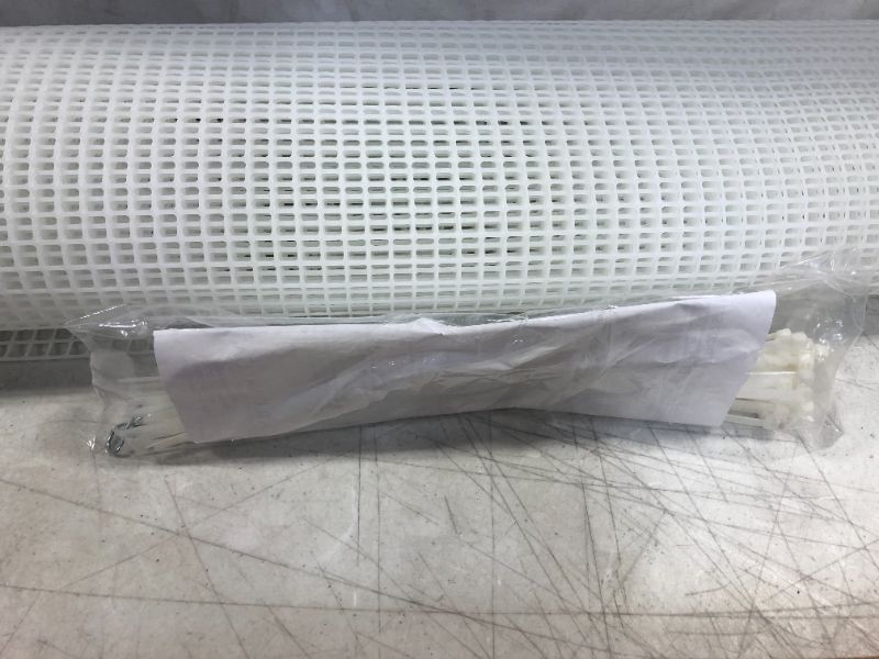 Photo 1 of Cardinal Gates Heavy-Duty Outdoor Deck Netting, Translucent white , 15'
