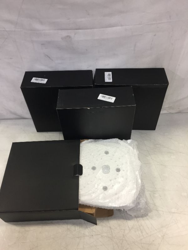 Photo 1 of 4 PACK - VADIV 9.5'' High Pressure Shower Head Combo with Adjustable Fixed Showerhead, Handheld Shower Head?60'' Hose, Push Button Flow Control,2 Strong Adhesive Bracket(Square)
