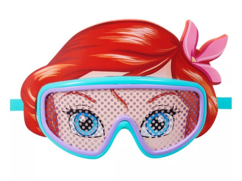 Photo 1 of 2 pack - Swimways Disney Princess Character Mask Kid's Deluxe Swim Goggles - Ariel