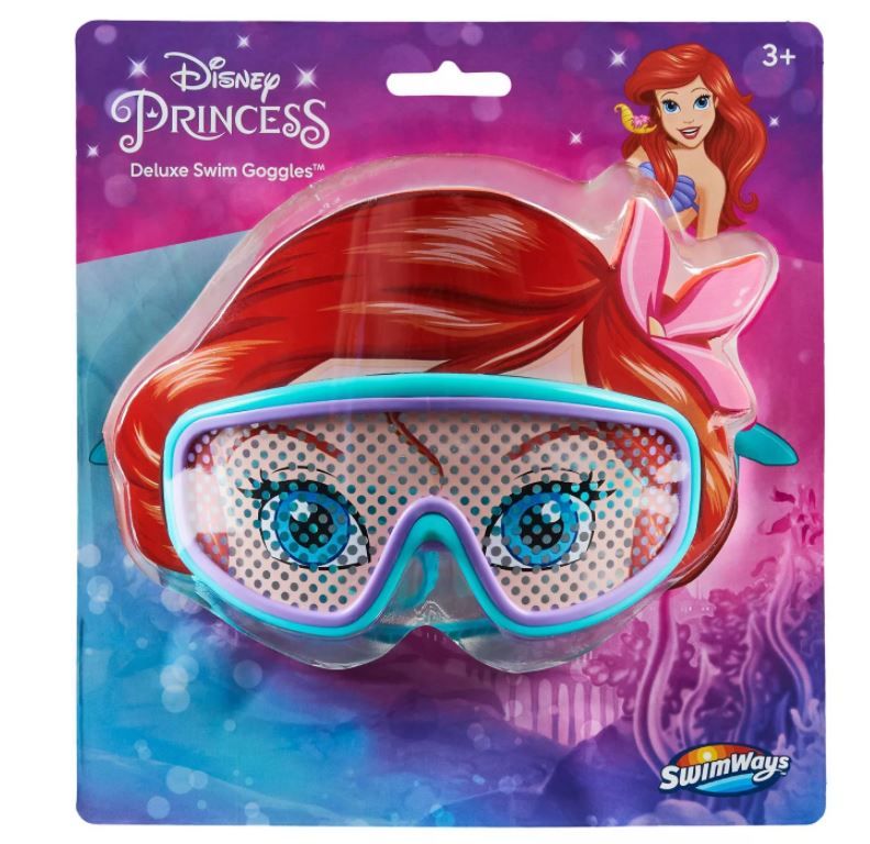 Photo 2 of 2 pack - Swimways Disney Princess Character Mask Kid's Deluxe Swim Goggles - Ariel