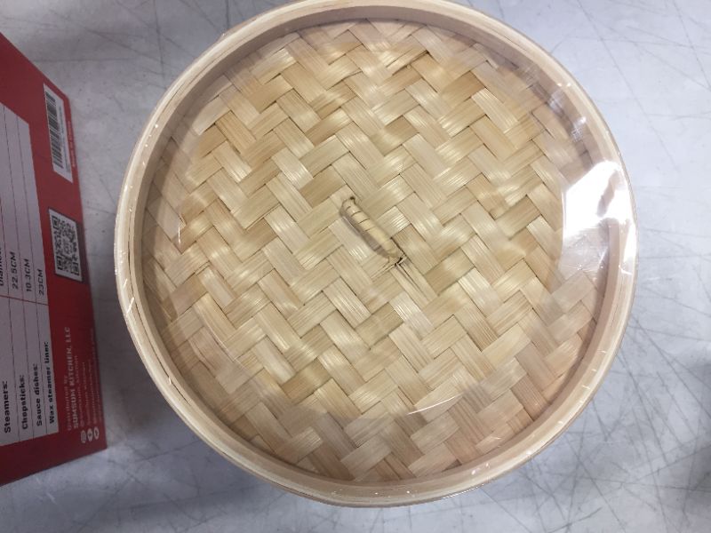 Photo 3 of 10in 2 tier bamboo steamer with lid