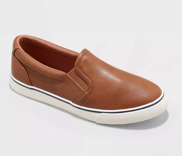 Photo 1 of Boys' Slip-On Enzo Apparel Sneakers - Cat & Jack Brown Size 4