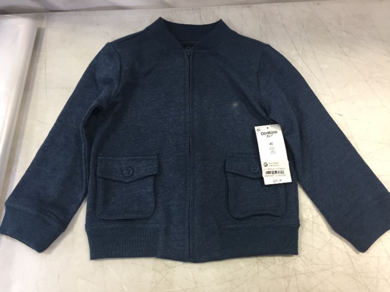 Photo 2 of OshKosh B'gosh Toddler Boys' French Terry Jacket - Navy 4T