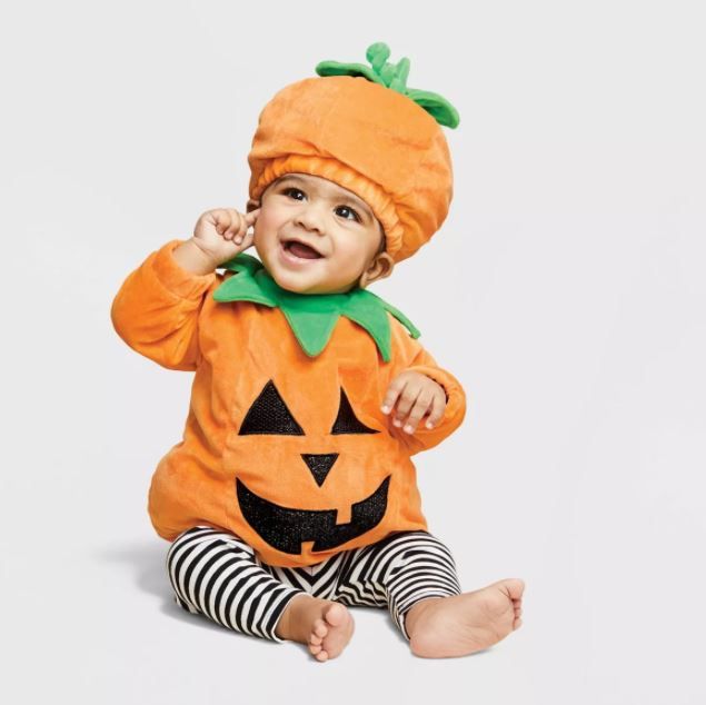 Photo 1 of Baby Pullover Pumpkin Halloween Costume with Hat - Hyde & EEK! Boutique 6-12 months