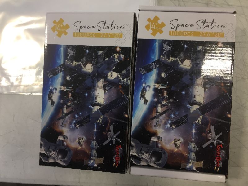 Photo 1 of 2 pack of 1000pc space station jigsaw puzzles