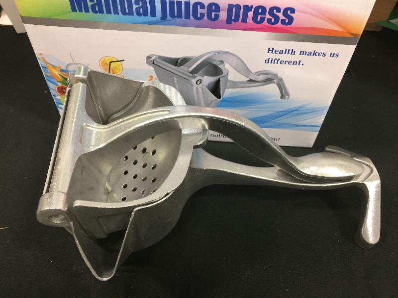 Photo 2 of  Manual Juicer Hand Press Lemon Orange Fruit Juicer Citrus Extractor Tool (Silver)
