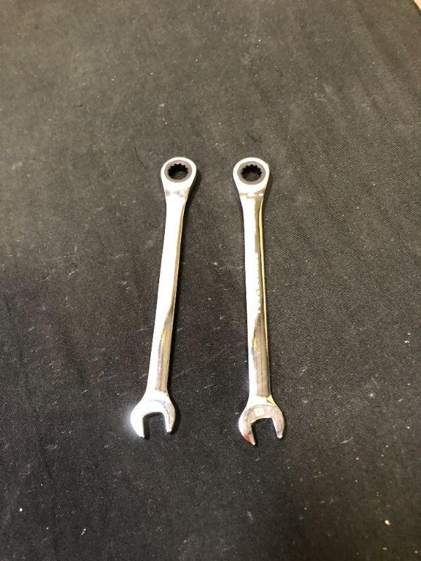 Photo 2 of 10mm Gear Wrench Chrome Vanadium Steel Metric Fixed Head Ratchet Spanner Hand Tools 2 pack 