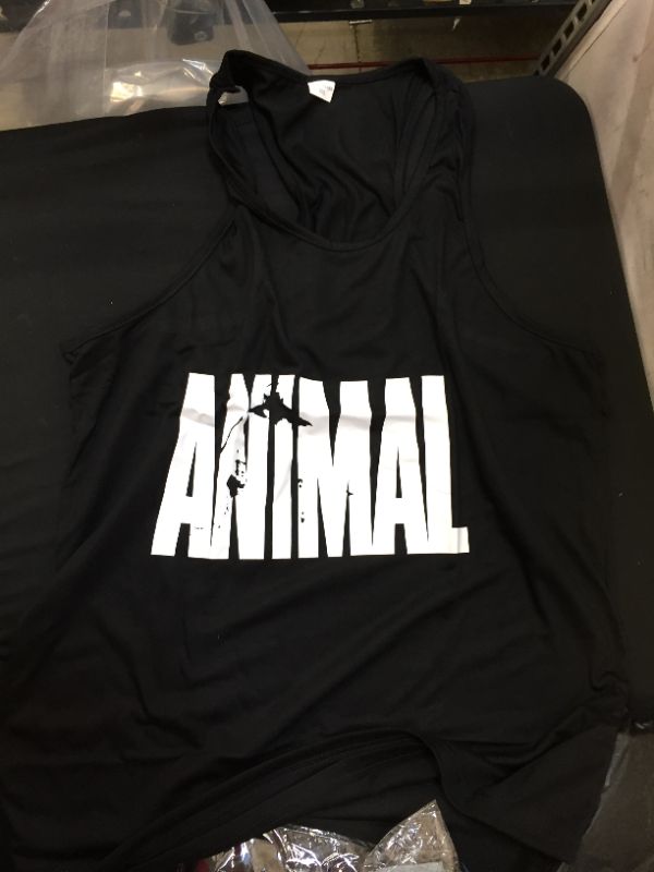 Photo 1 of tank top animal  color black and white size extra extra large 