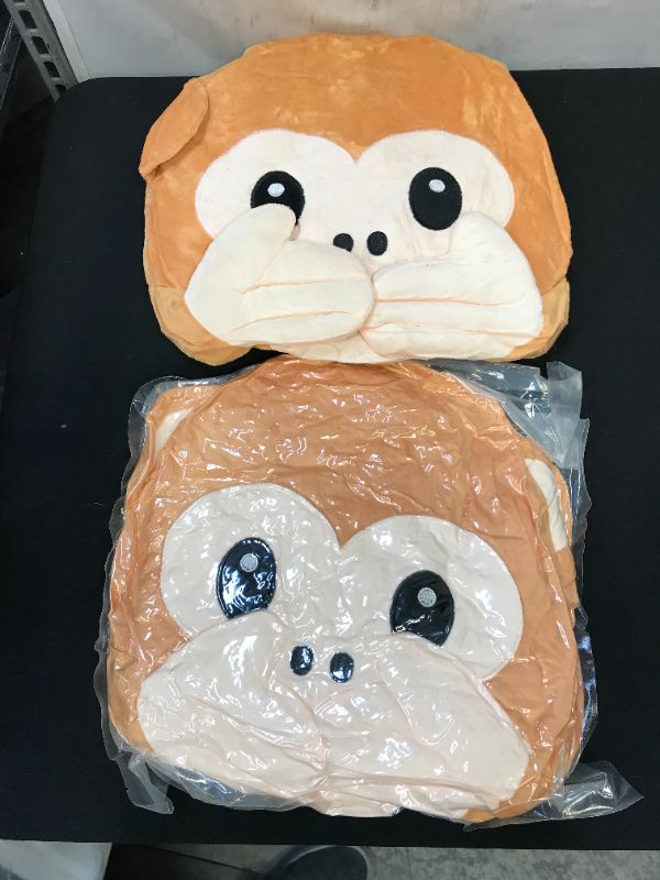 Photo 1 of 2 SPEAK NO EVIL MONKEY PILLOWS 