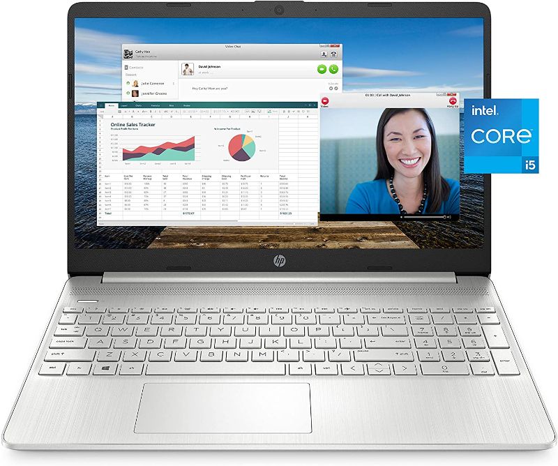 Photo 1 of HP 15 Laptop, 11th Gen Intel Core i5-1135G7 Processor, 8 GB RAM, 256 GB SSD Storage, 15.6” Full HD IPS Display, Windows 10 Home, HP Fast Charge, Lightweight Design (15-dy2021nr, 2020)
---- does not power on-- screen damaged ---- 