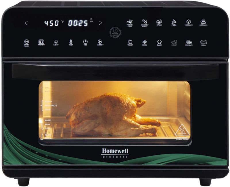 Photo 1 of Homewell XL Large Air Fryer Convection Oven 26QT Capacity 1800W Electric Oil-less Cooker with Digital Touchscreen & 12 Cooking Functions
