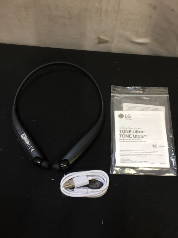 Photo 2 of LG Tone Ultra HBS-830 Bluetooth Wireless Stereo Headset with Home/Car Charger