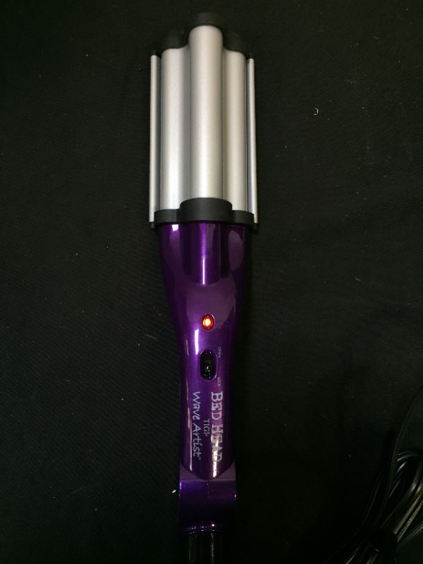 Photo 3 of Bed Head Wave Artist Ceramic Deep Hair Waver for Beachy Waves, Purple
