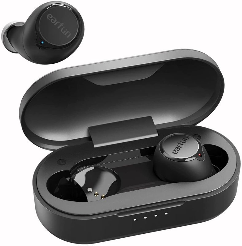 Photo 1 of Wireless Earbuds, [2020 CES Award] EarFun Free Bluetooth 5.0 Earbuds with Wireless Charging Case, USB-C Quick Charge, IPX7 Waterproof in-Ear Wireless Headphones, Deep Bass, 30H Playtime
