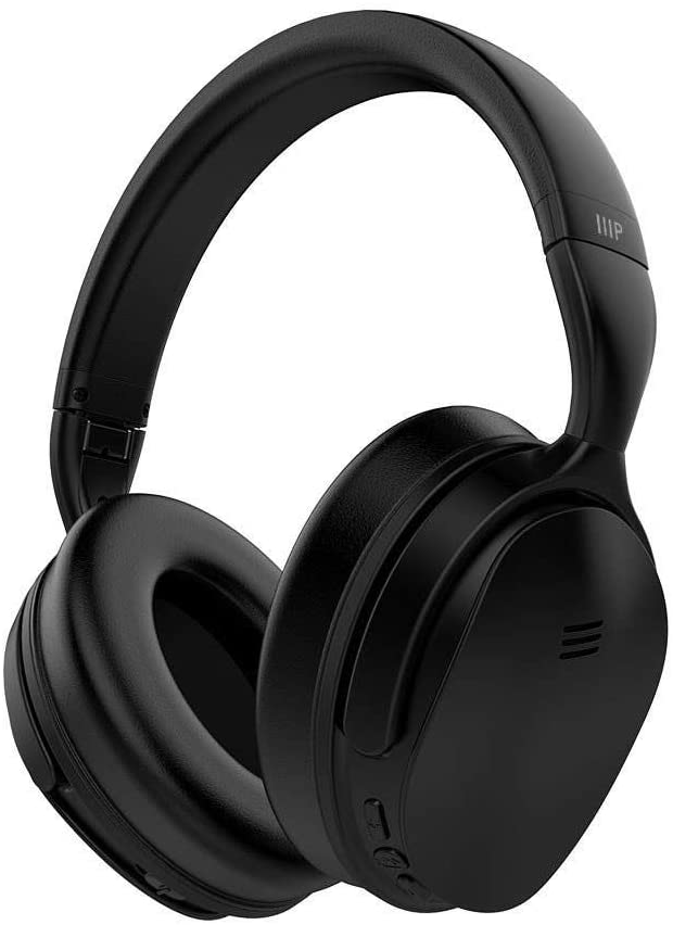 Photo 1 of Monoprice BT-300ANC Wireless Over Ear Headphones - Black with (ANC) Active Noise Cancelling, Bluetooth, Extended Playtime
