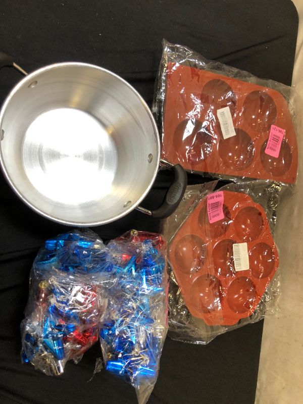 Photo 1 of bag lot 4 inch deep pot /  kitchen baking shapes / Christmas ornaments 