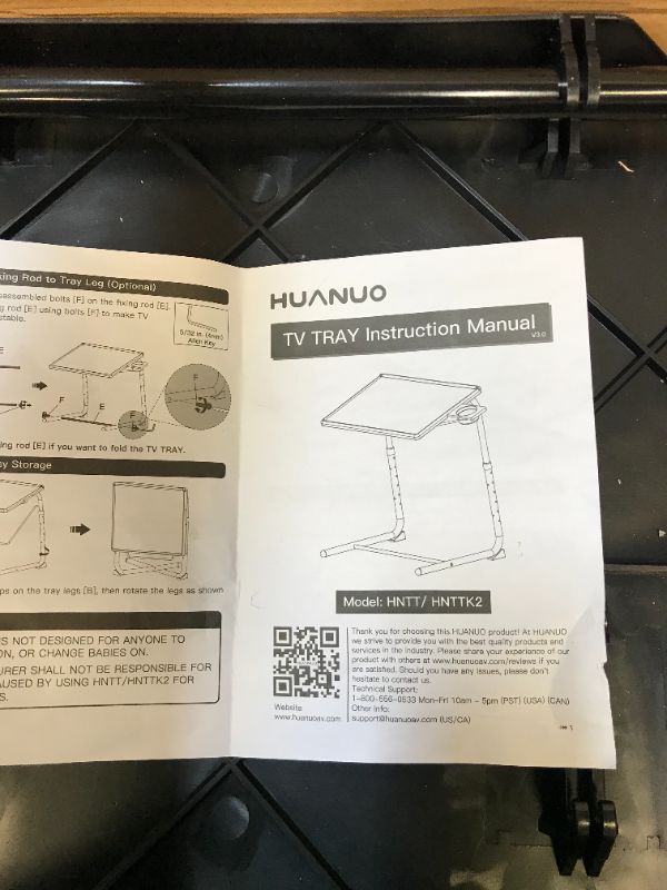 Photo 4 of Adjustable TV Tray Table - TV Dinner Tray on Bed and Sofa