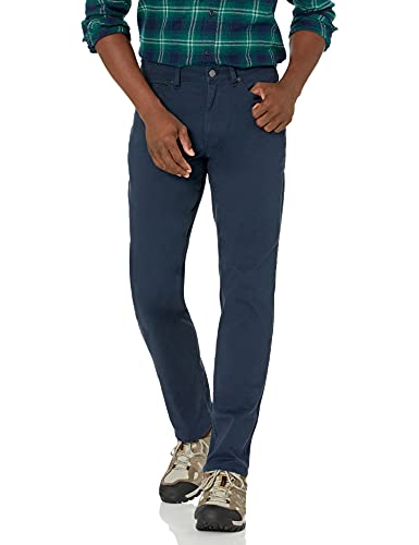 Photo 1 of Amazon Essentials Men's Big & Tall Athletic-Fit 5-Pocket Stretch Twill Pant Fit by DXL, Navy, 48W X 34L
