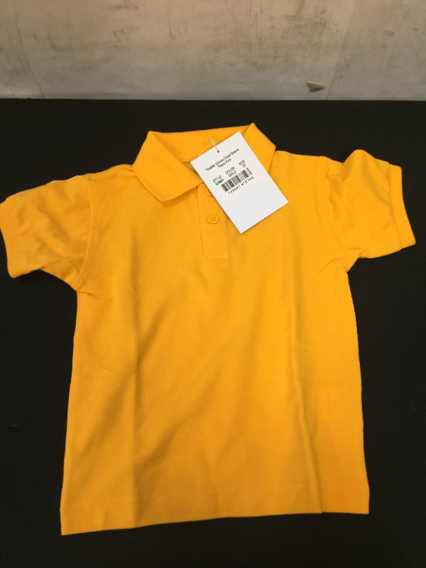 Photo 2 of Classroom School Uniform Preschool Unisex Short Sleeve Pique Polo, 2T, Gold
