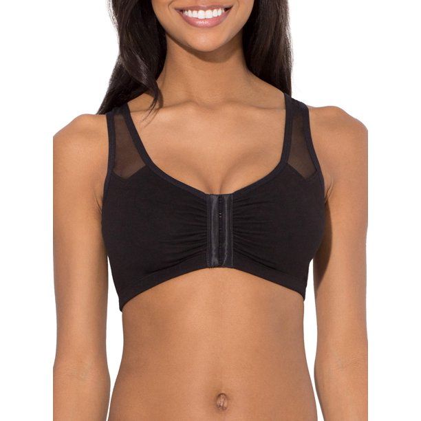 Photo 1 of Womens Comfort Front Close Sport Bra with Mesh Straps
Size: 4
