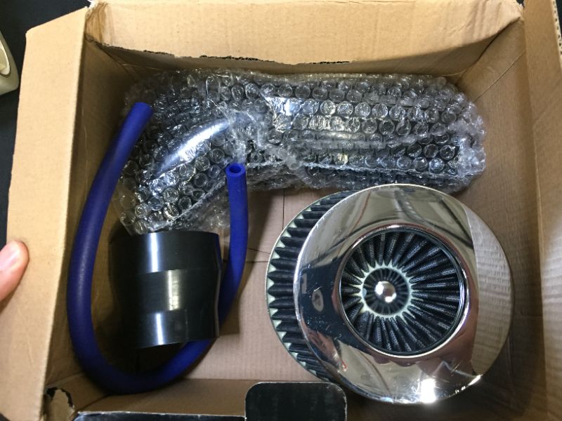 Photo 2 of 76mm 3 Inch Universal Car Cold Air Intake Filter and Alumimum Induction Kit Pipe Hose
