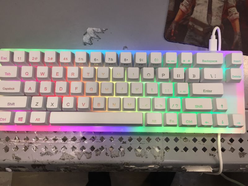 Photo 1 of generic white light up keyboard 