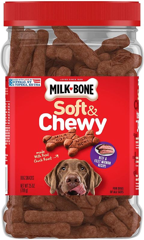 Photo 1 of 24pack--4count--Milk-Bone Soft & Chewy Dog Treats with 12 Vitamins and Minerals  exp date 02-2022