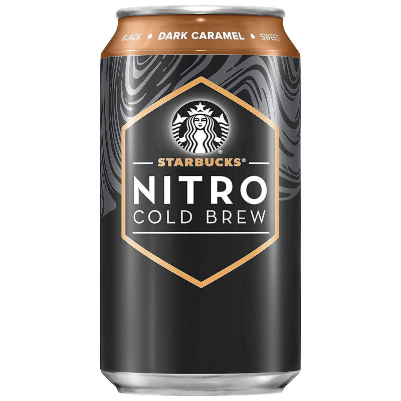 Photo 1 of 8 PK Starbucks Nitro Cold Brew, Dark Caramel, 9.6 Oz Can BB 14 JUN 21
