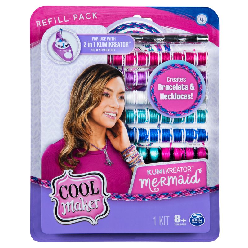 Photo 1 of Cool Maker, KumiKreator Mermaid Fashion Pack Refill, Friendship Bracelet and Necklace Activity Kit
