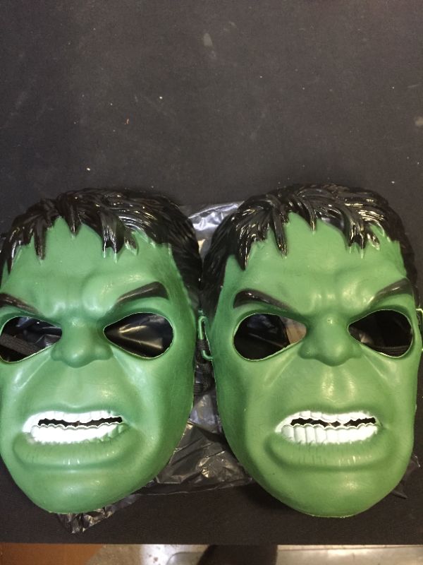 Photo 2 of Hulk Mask Halloween Party mask, Super hero Mask (2pcs)