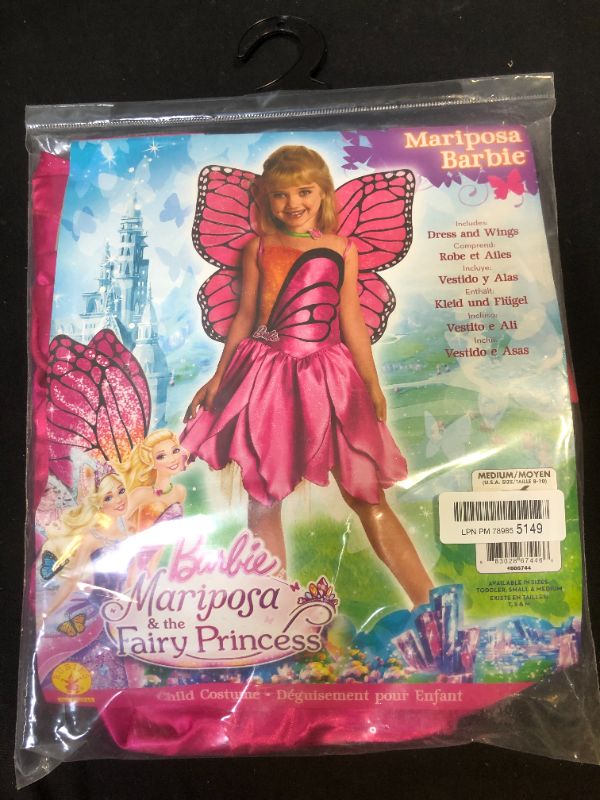 Photo 2 of Barbie Fairytopia Mariposa and Her Butterfly Fairy Friends Deluxe Mariposa Costume
SIZE: MEDIUM