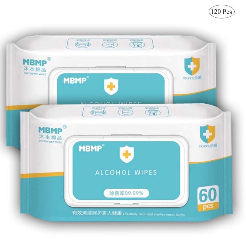 Photo 1 of 2 Pack Pure Cotton Flushable Wipes ,Use for Travel,Bathroom,Kitchen