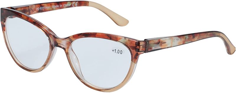 Photo 1 of ZENOTTIC Reading Glasses Cat Eye Glasses Frames for Women, Clear Lens, Suitable for Work/Reading/Outdoor/Party- 2 PK